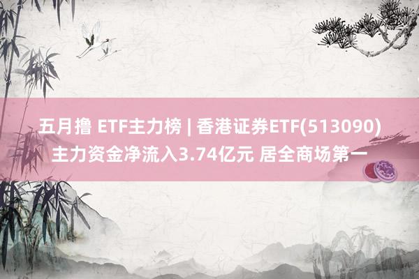 五月撸 ETF主力榜 | 香港证券ETF(513090)主力资金净流入3.74亿元 居全商场第一