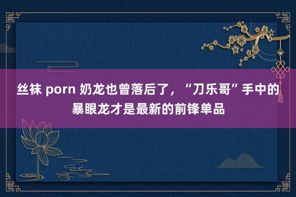 丝袜 porn 奶龙也曾落后了，“刀乐哥”手中的暴眼龙才是最新的前锋单品
