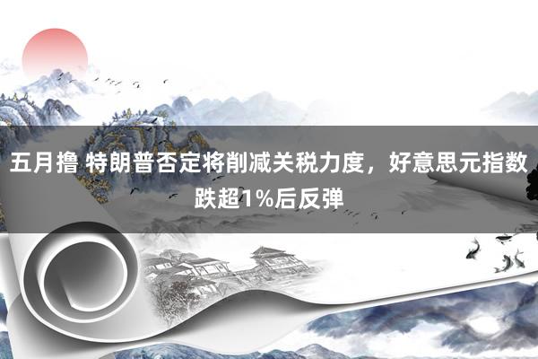 五月撸 特朗普否定将削减关税力度，好意思元指数跌超1%后反弹